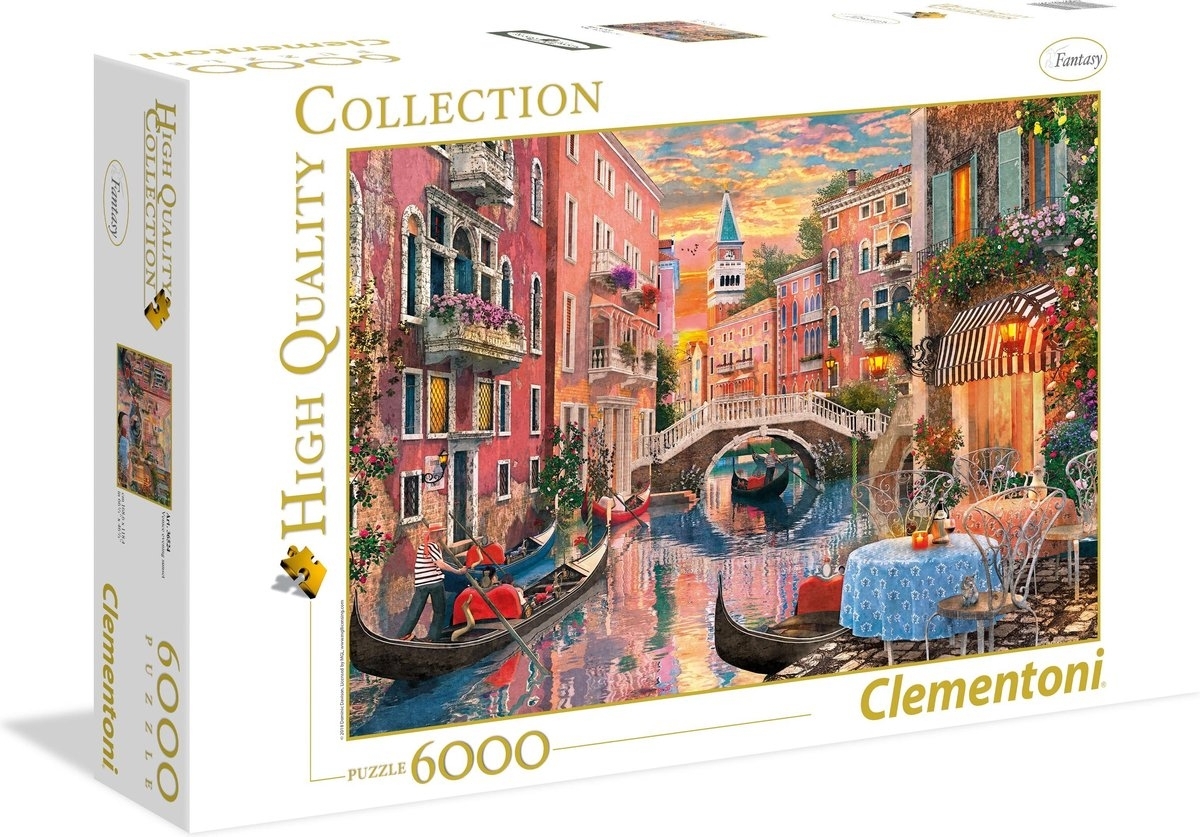 Boos Tutor geest Venetie, Venice at sunset, clementoni 6000, puzzel 6000 stukjes, legpuzzel  6000